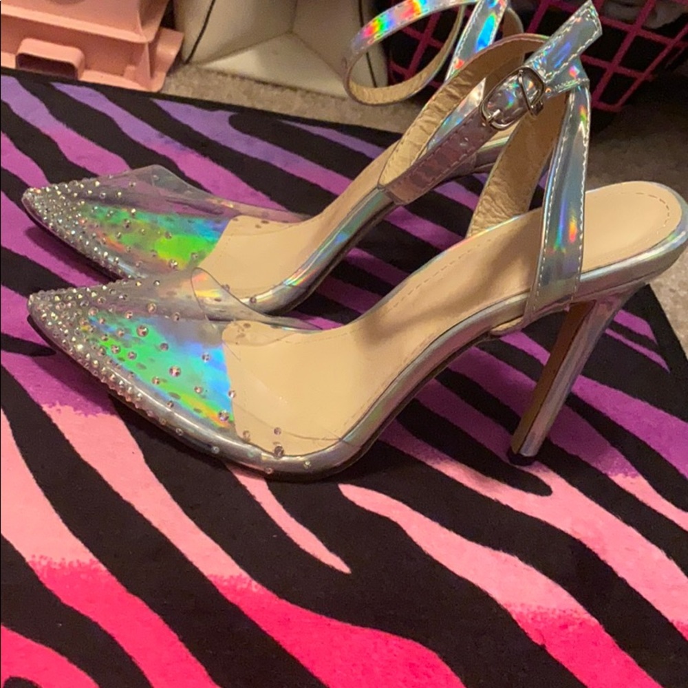 Rhinestone Clear Heel